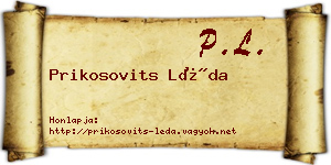 Prikosovits Léda névjegykártya